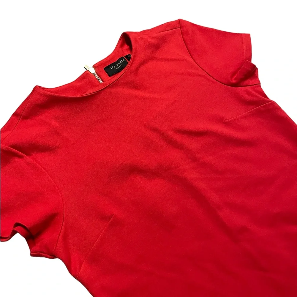 Ted Baker London Red Buisness Casual Dress Shirt Blouse Size XL - Picture 2 of 5